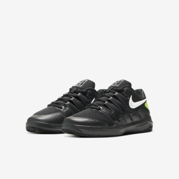 Nike Court Jr. Vapor X - Nagyobb Gyerek Teniszcipő - Fekete/Fehér